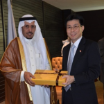 With H.E MR Lee Yi Shyan  Senior Minister of State for Trade and Industry and Development In Singapore