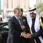 Receiving the Irish Prime minister Mr. Enda Kenny  